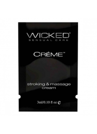 Крем для массажа и мастурбации Wicked Stroking and Massage Creme - 3 мл. - Wicked - купить с доставкой в Элисте