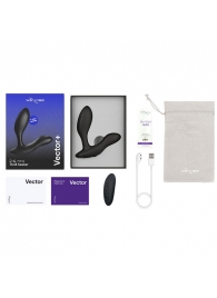 Черный анальный вибратор We-Vibe Vector+ - We-vibe - в Элисте купить с доставкой