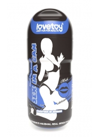 Мастурбатор-ротик с вибрацией Sex In A Can Mouth Lotus Tunnel - Lovetoy - в Элисте купить с доставкой