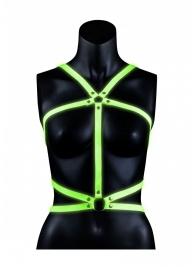 Портупея Body Harness с неоновым эффектом - размер L-XL - Shots Media BV - купить с доставкой в Элисте