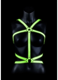 Портупея Body Harness с неоновым эффектом - размер L-XL - Shots Media BV - купить с доставкой в Элисте