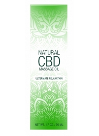 Массажное масло Natural CBD Massage Oil - 50 мл. - Shots Media BV - купить с доставкой в Элисте