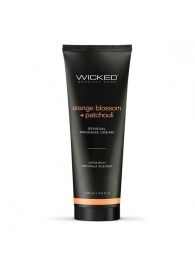 Массажный легкий крем WICKED Orange Blossom plus Patchouli - 120 мл. - Wicked - купить с доставкой в Элисте