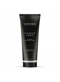 Массажный легкий крем WICKED Stripped plus Bare - 120 мл. - Wicked - купить с доставкой в Элисте