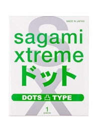 Презерватив Sagami Xtreme Type-E с точками - 1 шт. - Sagami - купить с доставкой в Элисте