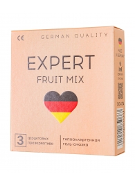 Ароматизированные презервативы EXPERT Fruit Mix - 3 шт. - Expert - купить с доставкой в Элисте