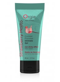 Съедобный интимный гель Orgie Lube Tube Cocktail Strawberry Mojito - 50 мл. - ORGIE - купить с доставкой в Элисте