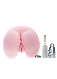 Вибрирующий мастурбатор-попка с ротацией и пультом управления - Baile - в Элисте купить с доставкой