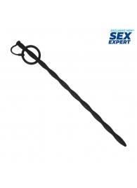 Черный стимулятор уретры Sex Expert - Sex Expert - купить с доставкой в Элисте