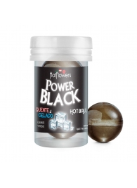 Интимный гель Power Black Hot Ball с охлаждающе-разогревающим эффектом (2 шарика по 3 гр.) - HotFlowers - купить с доставкой в Элисте