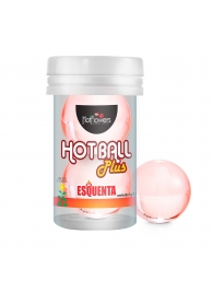 Лубрикант на масляной основе Hot Ball Plus с разогревающим эффектом (2 шарика по 3 гр.) - HotFlowers - купить с доставкой в Элисте