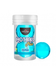 Лубрикант на масляной основе Hot Ball Plus с охлаждающим эффектом (2 шарика по 3 гр.) - HotFlowers - купить с доставкой в Элисте