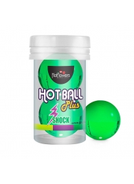 Лубрикант на силиконовой основе Hot Ball Plus с покалывающим эффектом (2 шарика по 3 гр.) - HotFlowers - купить с доставкой в Элисте