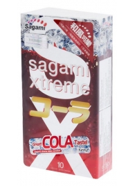 Ароматизированные презервативы Sagami Xtreme COLA - 10 шт. - Sagami - купить с доставкой в Элисте