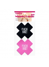 Набор из 2 пар пэстисов Cross Pattern Nipple Pasties - Lovetoy - купить с доставкой в Элисте