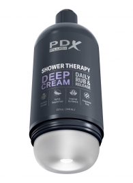 Мастурбатор в бутылке Shower Therapy Deep Cream - Pipedream - в Элисте купить с доставкой