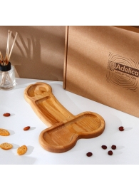 Деревянное блюдо для подачи в форме члена (32,5 х 20 х 1,7 см) - Сима-Ленд - купить с доставкой в Элисте