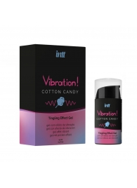 Жидкий вибратор Vibration Cotton Candy с ароматом сахарной ваты - 15 мл. - INTT - купить с доставкой в Элисте