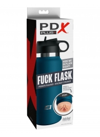 Мастурбатор-вагина в синей колбе F*ck Flask - Pipedream - в Элисте купить с доставкой