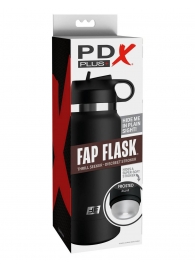 Черный мастурбатор в виде бутылки Fap Flask - Pipedream - в Элисте купить с доставкой