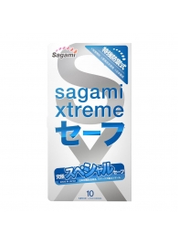 Презервативы Sagami Xtreme Ultrasafe с двойным количеством смазки - 10 шт. - Sagami - купить с доставкой в Элисте