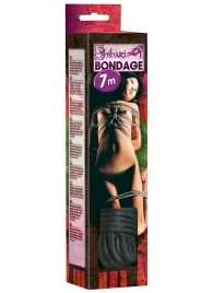 Чёрная веревка для связывания - 700 см. - Orion - купить с доставкой в Элисте