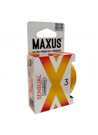 Презервативы анатомической формы Maxus Sensual - 3 шт. - Maxus - купить с доставкой в Элисте