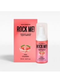 Жидкий вибратор Nuei Rock Me! с ароматом клубники - 20 мл. - Nuei cosmetics - купить с доставкой в Элисте