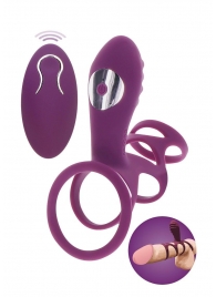 Фиолетовая эрекционная вибронасадка Halo Halo C-Ring Sleeve - Toy Joy - в Элисте купить с доставкой
