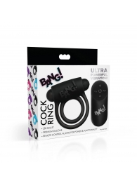 Черное эрекционное виброкольцо 28X Remote Control Vibrating Cock Ring   Bullet - XR Brands - в Элисте купить с доставкой