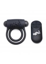 Черное эрекционное виброкольцо 28X Remote Control Vibrating Cock Ring   Bullet - XR Brands - в Элисте купить с доставкой