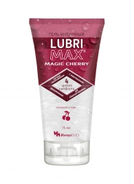 Интимный гель-смазка на водной основе Lubrimax Magic Cherry - 75 мл. - ИнтелБИО - купить с доставкой в Элисте