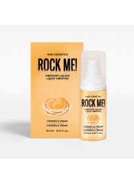 Жидкий вибратор Nuei Rock Me! с ароматом печенья и сливок - 20 мл. - Nuei cosmetics - купить с доставкой в Элисте