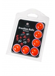 Набор из 6 шариков с массажным маслом Brazilian Balls с ароматом ягод - Secret Play - купить с доставкой в Элисте