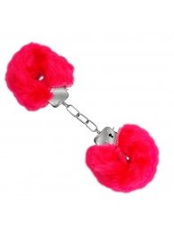 Красные меховые наручники Love с ключиками - Baile - купить с доставкой в Элисте