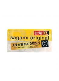 Презервативы увеличенного размера Sagami Original 0.02 XL-size - 12 шт. - Sagami - купить с доставкой в Элисте