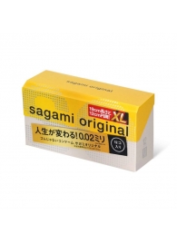 Презервативы увеличенного размера Sagami Original 0.02 XL-size - 12 шт. - Sagami - купить с доставкой в Элисте