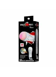 Мастурбатор-вагина Flora White с присоской и 12 режимами вибрации - Baile - в Элисте купить с доставкой