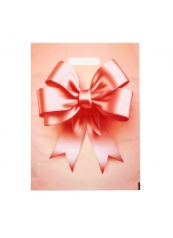 Пакет с принтом в виде банта с вырубной ручкой (30х40 см) - Сима-Ленд - купить с доставкой в Элисте