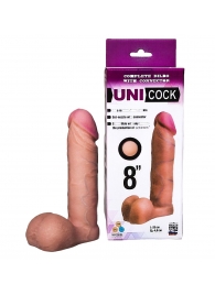 Фаллическая насадка для страпона UNICOCK 8  - 20 см. - LOVETOY (А-Полимер) - купить с доставкой в Элисте