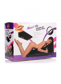 Черная подушка для секса Mount Me Inflatable Sex Position Pillow - XR Brands - купить с доставкой в Элисте