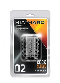 Прозрачная насадка на пенис с шишечками STAY HARD COCK SLEEVE 02 CLEAR - Blush Novelties - в Элисте купить с доставкой