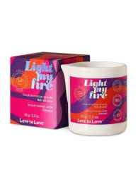 Массажная свеча Light My Fire Coconut с ароматом кокоса - 65 гр. - Love to Love - купить с доставкой в Элисте