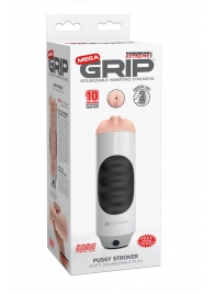 Мастурбатор-вагина Extreme Toyz Mega Grip Vibrating Stroker Mouth - Pipedream - в Элисте купить с доставкой