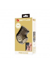 Дымчатая насадка на пенис и мошонку - Baile - в Элисте купить с доставкой