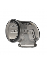 Дымчатая насадка на пенис и мошонку - Baile - в Элисте купить с доставкой