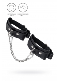 Черные мини-оковы со скруглёнными углами - Pecado - купить с доставкой в Элисте