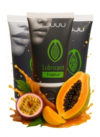 Набор из 3 съедобных лубрикантов JUJU со вкусом тропических фруктов - JuJu - купить с доставкой в Элисте