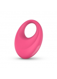 Розовое интерактивное эрекционное виброкольцо Leo - Easy toys - в Элисте купить с доставкой
