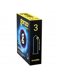 Супертонкие презервативы Ganzo Invisible - 3 шт. - Ganzo - купить с доставкой в Элисте